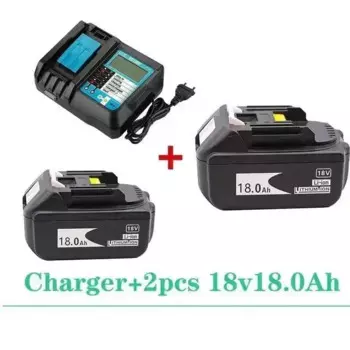 Литий-ионный аккумулятор Makita 18 В, 18 Ач, для зарядки 4А, BL1860, BL1840, BL1850, BL1830, BL1860B