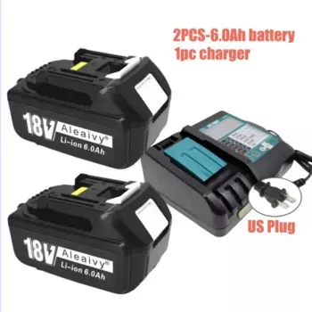 Литий-ионный аккумулятор Makita 18 В, 6 Ач с зарядным устройством DC18RF подходит для Makita 18 В BL1840 BL1850 BL1830 BL1860B