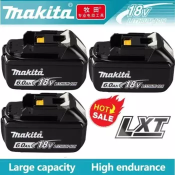 Литий-ионный аккумулятор Makita 18 В, 6 Ач, 5 Ач, 3 Ач, замена LXT BL1860B BL1850 BL1830 DHP482RFX9 BL1815 LXT400 для аккумуляторных дрелей