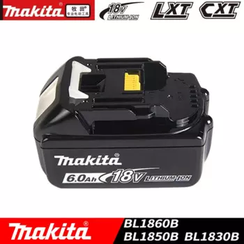Литий-ионный аккумулятор Makita 18 в 6000 мАч, для электроинструмента LXT BL1860B BL1860 BL1850, сменный перезаряжаемый литий-ионный аккумулятор
