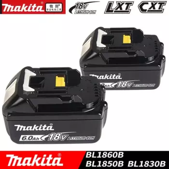 Литий-ионный аккумулятор Makita, 18 в, 6000 мАч, для электроинструмента, сменный литий-ионный аккумулятор LXT BL1860B BL1860 BL1850
