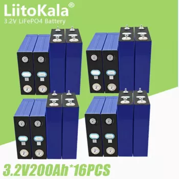 Литий-железо-фосфатные аккумуляторы LiitoKala, 16 шт., 3,2 в, Ач