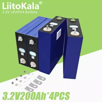 Литий-железо-фосфатные аккумуляторы LiitoKala, 3,2 в, Ач, 4 шт.