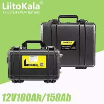 Литий-железо-фосфатный аккумулятор LiitoKala, 12,8 В, Ач, Ач, Lifepo4, аккумуляторная батарея глубокого цикла для лодочного моторного инвертора, ЕС, США, бесплатная доставка