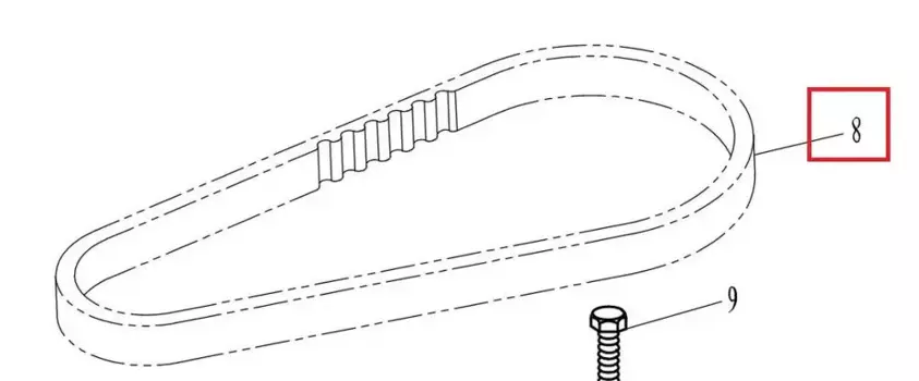 Лодочный мотор 6AH-46241-00-00 18-15136, зубчатый ремень для Yamaha, 4-тактный F20 F15, подвесной двигатель