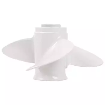 Лодочный подвесной пропеллер 664-45949-02-El 9 7/8X13 для Yamaha 20-30Hp с вращением на правую руку, 3 лопасти, белый