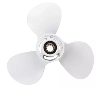 Лодочный пропеллер 664-45941-01-EL для Yamaha 9 7/8X9, Алюминиевый Пропеллер 25-30HP 3 Blade 10 Tooth Rh