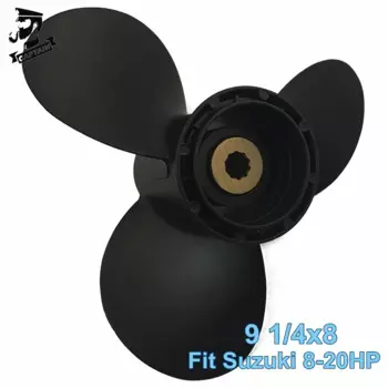 Лодочный пропеллер Captain 9 1/4x8 подходит для подвесной двигатель для Suzuki DF9.9A DF8A DT15 10 зубчатый Сращивание RH морская часть с высоким упорным пропеллером