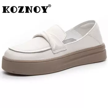 Лоферы женские из натуральной кожи, на молнии, 3,5 см