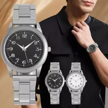 ложения, винтажные классические мужские часы 2024, повседневные мужские кварцевые наручные часы со стальным ремешком, цифровые часы со стальным ремешком, мужские кварцевые часы