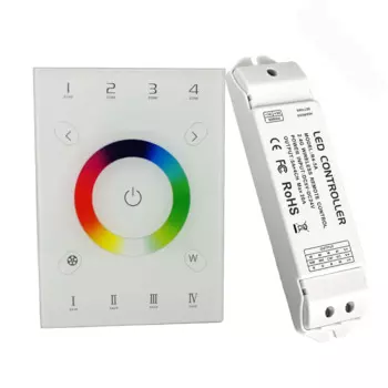 LTECH New UX8, сенсорная панель, светодиодный контроллер RGBW, 4 зоны, wifi-104, Wi-Fi, регулировка яркости, RGB-лента, управление V8, дистанционный беспроводной ресивер