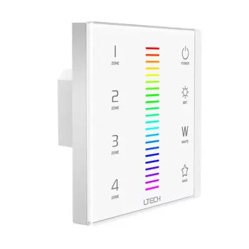 LTECH новый контроллер светодиодной ленты RGBW с сенсорной панелью EX8 4 зоны переменного тока 100 В ~ 240 В 2,4 ГГц и DMX512 многофункциональный контроллер RGB-ленты