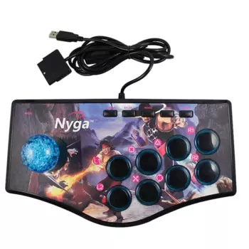 Лучшие предложения Ретро аркадная игра Rocker контроллер Usb джойстик для Ps2/Ps3/Pc/Android Smart Tv встроенный вибратор восемь направлений Joy