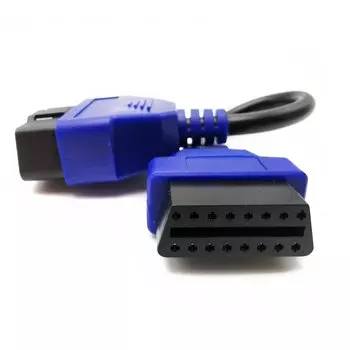 Лучший автомобильный удлинитель OBD2, 16-контактный OBDII OBD 2 EOBD, 16-контактный разъем «Мама-папа» для автомобильного диагностического инструмента