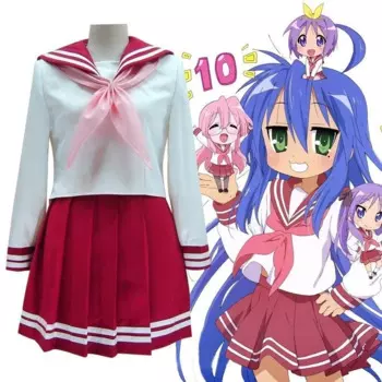 Lucky Star Cos Костюм Красота Водное Зеркало Новое Зеркало New Si Spring This Side Косплей Униформа JK Юбка Аниме Костюм