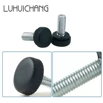 LUHUICHANG черные винты с накатанной головкой M3 M4 12#, 50 шт.