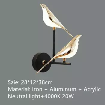 Люстра DS Lighting ABCZ Постмодернизм Золотая Сорока