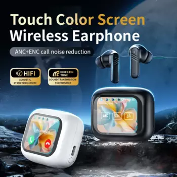 LX10 Wireless Earphone Bluetooth with Touch Screen Earbuds with ENC ANC Waterproof In-ear TWS Gaming Earphone for IOS/Android