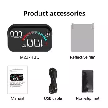 M22 Автомобильный HUD GPS + Beidou проекционный дисплей спидометр монитор бортовой компьютер проектор на лобовом стекле цифровой GPS спидометр на заказ