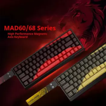 Madcatz Mad60/68he, проводная клавиатура с магнитной осью, горячая замена, 61/68 клавиш, RGB, киберспортивная механическая клавиатура для индивидуальных подарков для геймеров