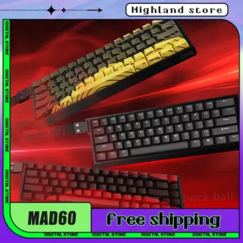 Madcatz MAD60 HE, проводная клавиатура с магнитным переключателем, 81 клавиша, геймерская клавиатура, клавиатура Hot-Sawp, 8000 Гц, Fps, индивидуальная игровая клавиатура, подарок