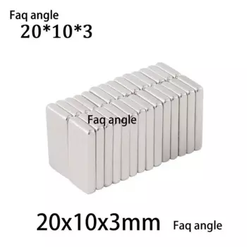 Магнит неодимовый для автомобиля, квадратный, магнитные стикеры, 20x10x3 мм, n35, набор магнитов на холодильник, для холодильника
