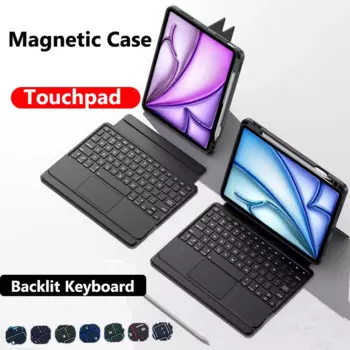 Магнитная клавиатура для IPad Air 11 2024 Air6 Pro 12.9Air 5 4 3 10th 10,9 10,2 9th 8th 7th Mini 6 2021