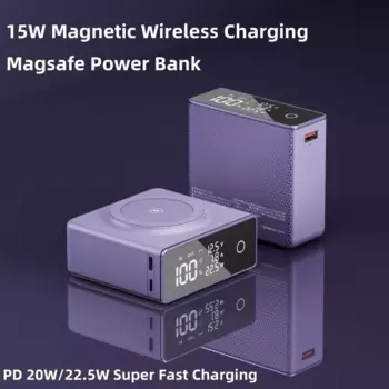 Магнитный беспроводной внешний аккумулятор Magsafe, 20000 мАч, для iPhone 15 14 22,5 Вт