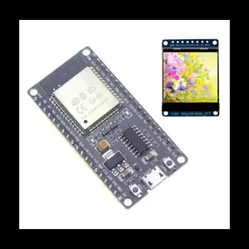 Макетная плата ESP32, беспроводной модуль Wi-Fi + Bluetooth, с цветным экраном 1,44 дюйма