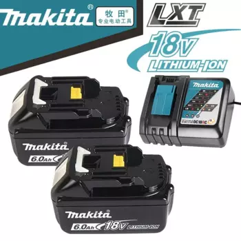 Makita 18 В литий-ионный аккумулятор 6 Ач для беспроводных дрелей LXT BL1860B BL1860 BL1850 BL1830 BL1815 LXT400 сменный аккумулятор