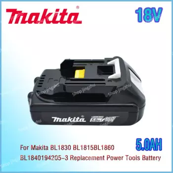 Makita 18V Сменный аккумулятор для электроинструмента подходит для Makita BL1830 BL1815 BL1840 194205-3