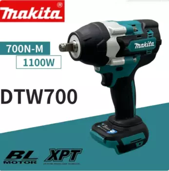 Makita New DTW700 18 В бесщеточный электрический ключ аккумуляторная дрель-отвертка Бесплатная доставка электроинструменты с большим крутящим моментом динамометрический ключ