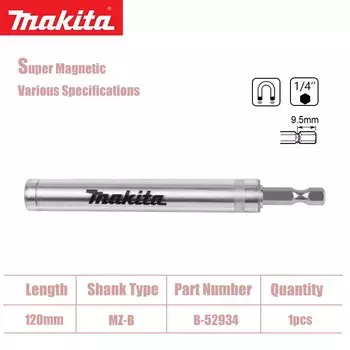 Makita отвертка с шестигранной ручкой кронштейн для стержня 6,35 мм быстросъемный самоблокирующийся Сильный магнитный удлинитель
