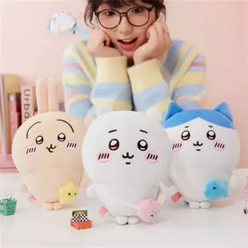 Маленькая ранец Miniso Chiikawa Usagi Hachiware, стоячая фигурка, кавайная кукла, детская игрушка, Мягкое Животное для хранения, подарок на день рождения