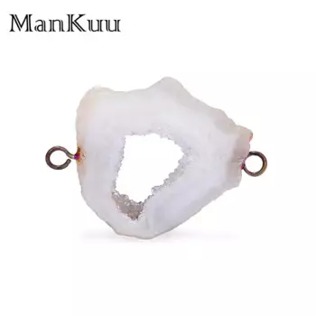 Mankuu 18-25 мм, необычная женская подвеска, бразилия, кулон, агат, друза, натуральный камень, чтобы сделать своими руками, изготовление ювелирных изделий