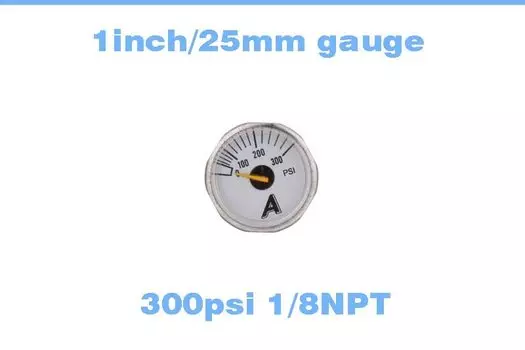 Манометр 1000 PSI медный серебристый 1/8NPT