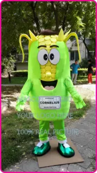 Маскарадный костюм кукурузы, кукурузный маскарадный костюм индивидуального размера для взрослых, мультяшный персонаж, карнавальный костюм 41236