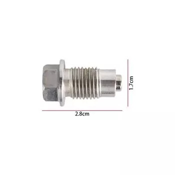 Масляная отстойная гайка m12x1, 25 M14x1, 5 m16x1, 5 m18x1, 5 из нержавеющей стали, серебряные автозапчасти, автомобильные аксессуары