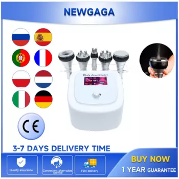 массажемассажер для лица для липосакции NEWGAGA 80K 5 в 1, ультразвуковой массажер для похудения, потери веса, подтяжки кожи лица, массажер для жира, устройство для здоровья Пластик, массаж тела, машина для кавитации.
