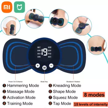 Массажер для шеи Xiaomi MIJIA, миниатюрный Массажер для снятия боли в мышцах шейного отдела позвоночника, коврик для стимуляции, портативный инструмент для ухода за телом