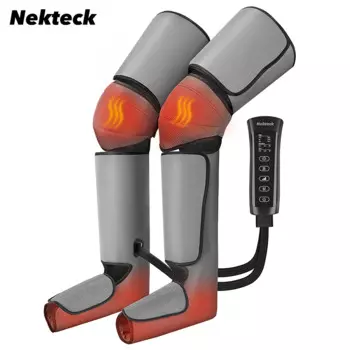Массажер Nekteck для ног с воздушным давлением улучшает кровообращение, расслабление мышц, шиацу подушка безопасности, массажер для тела до бедра