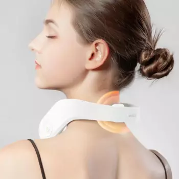 Массажер xiaomi Jeeback K1 Электрический беспроводной для шеи, инструмент для снятия боли в шее, шейного отдела позвоночника, вибрирующие нагревающие головки с тремя импульсами