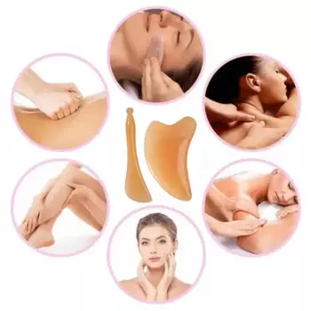 Массажная пластина из смолы для лица и глаз, SPA-массажер для спины, улучшения кровообращения, шеи, ног, рук, тела J2C8