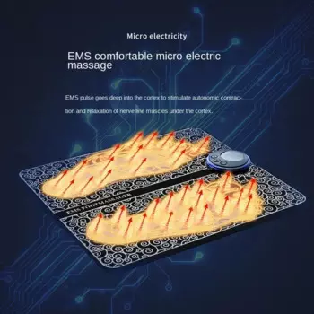 Массажный коврик EMS, машина для терапии ног, USB перезаряжаемый портативный массажер для ног, умная массажная подушка для ног
