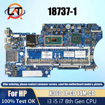 Материнская плата 18737-1 для ноутбука HP Pavilion X360, 14-CD, 14 м-cd, стандартная материнская плата для ноутбука с процессором i3 i5 i7, 940MX 2G