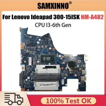 Материнская плата 5B20K38201 для ноутбука Lenovo Ideapad 300-15ISK, материнская плата с металлическим процессором DDR3, полностью протестирована