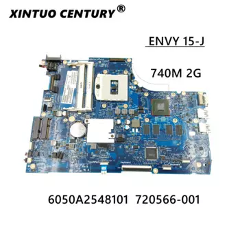 Материнская плата 720566-001 501-001 6050A2548101-MB-A02 для ноутбуков HP ENVY 15-J 15T-J, 720566 740/2 ГБ