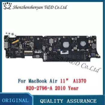 Материнская плата A1370 для ноутбука, материнская плата 820-2796-A для Apple MacBook Air 11 "A1370, логическая плата 1,6 ГГц, 4 Гб, EMC2393 MC506LL/A Late 2010