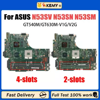 Материнская плата AKEMY N53SV Материнская плата ASUS N53S N53SN N53SM GT540M GT630M 2/4 * slot