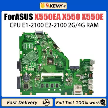 Материнская плата AKEMY X550EP для Asus X550EA X550EP D552W X552WE X552E, материнская плата для ноутбука E1 E2 A4, ЦПУ 2 ГБ/4 ГБ ОЗУ, 100% протестирована